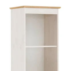 Wohnen Esszimmer-Vitrinen*Schmales Regal in Weiß und Honigfarben - Zentra