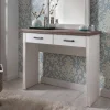 Wohnen Schminktisch Konsole Izarella in Weiß und Taupe