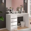 Wohnen Schminktisch mit Spiegel & Ablage - Evyla