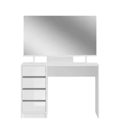 Wohnen Schminktisch mit Spiegel & Ablage - Evyla