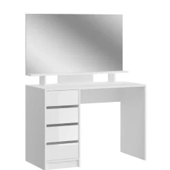 Wohnen Schminktisch mit Spiegel & Ablage - Evyla