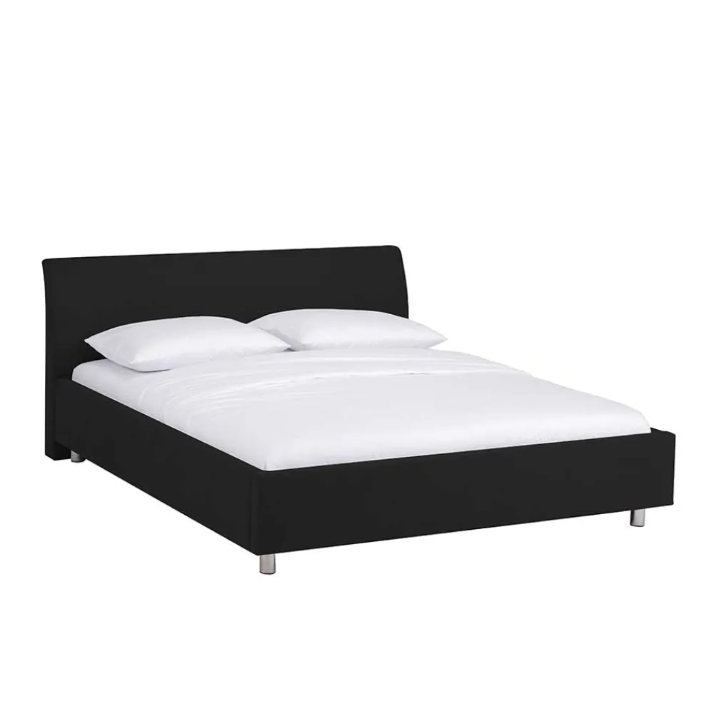 Wohnen Betten|Betten*Schönes Stoffbett Fidelphia in Schwarz