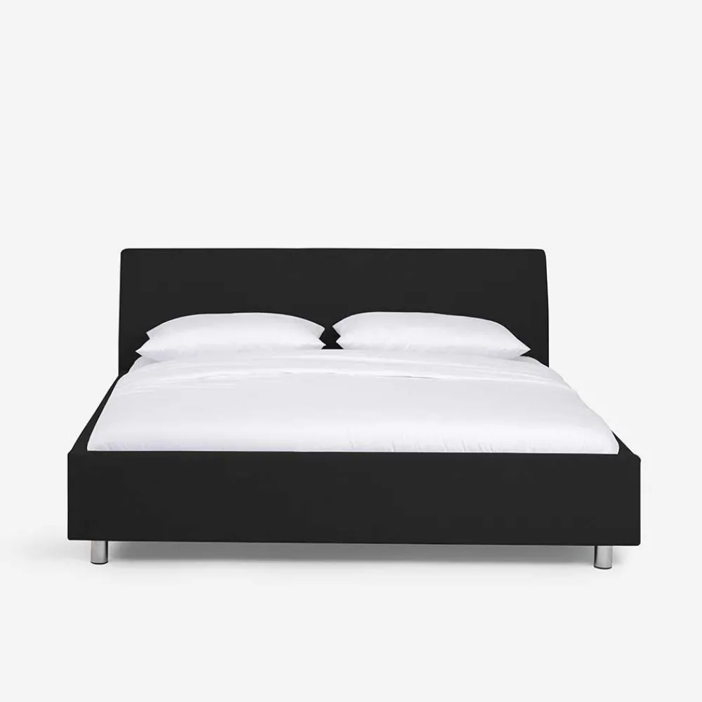 Wohnen Betten|Betten*Schönes Stoffbett Fidelphia in Schwarz