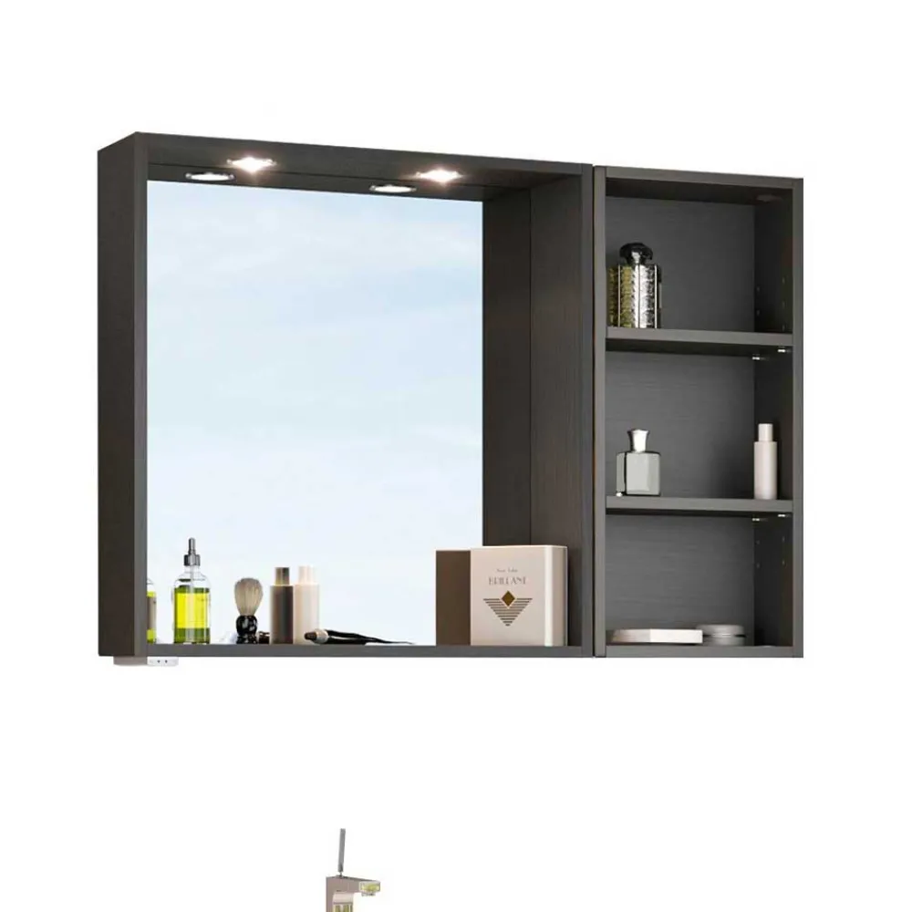 Wohnen Glasmöbel|Badezimmer Komplett*Schönes Waschplatz Set fürs Bad - Estregos I (dreiteilig)