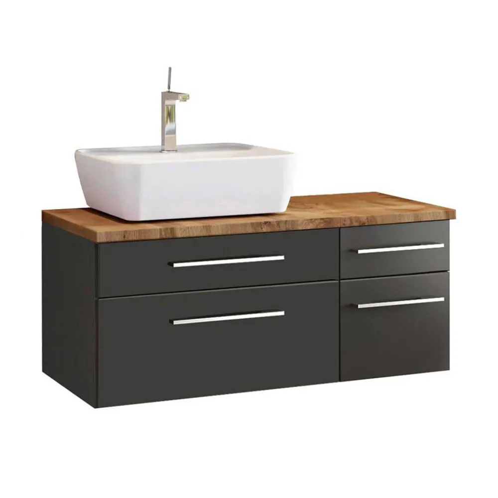 Wohnen Glasmöbel|Badezimmer Komplett*Schönes Waschplatz Set fürs Bad - Estregos I (dreiteilig)