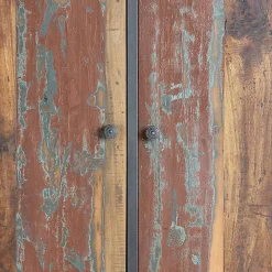 Wohnen Esszimmer-Vitrinen|Shabby Chic Möbel*Schrank aus Recyclingholz mit Lackresten - Miriam