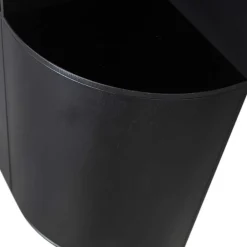 Wohnen Esszimmer-Vitrinen*Schrank einseitig abgerundet in Schwarz - Niwidus