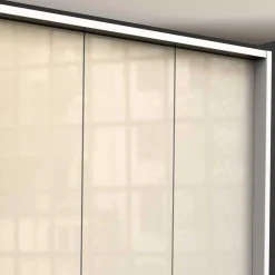 Wohnen Schrank fürs Schlafzimmer in Creme Glas & Weiß - Zidarie