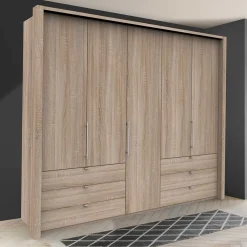 Wohnen Kleiderschränke|Kleiderschränke*Schrank fürs Schlafzimmer in Holz Nachbildung - Zayun