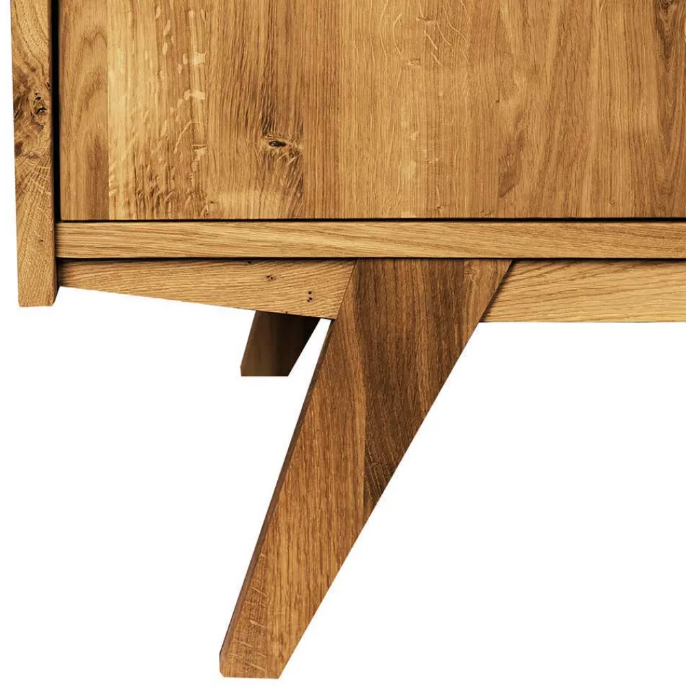 Wohnen Schrank im Mid Century Stil aus Wildeiche Holz - Hardus