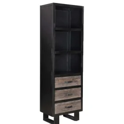 Wohnen Esszimmerregale|Regale*Schrank mit drei Schubladen & drei Fächern - Vebugran