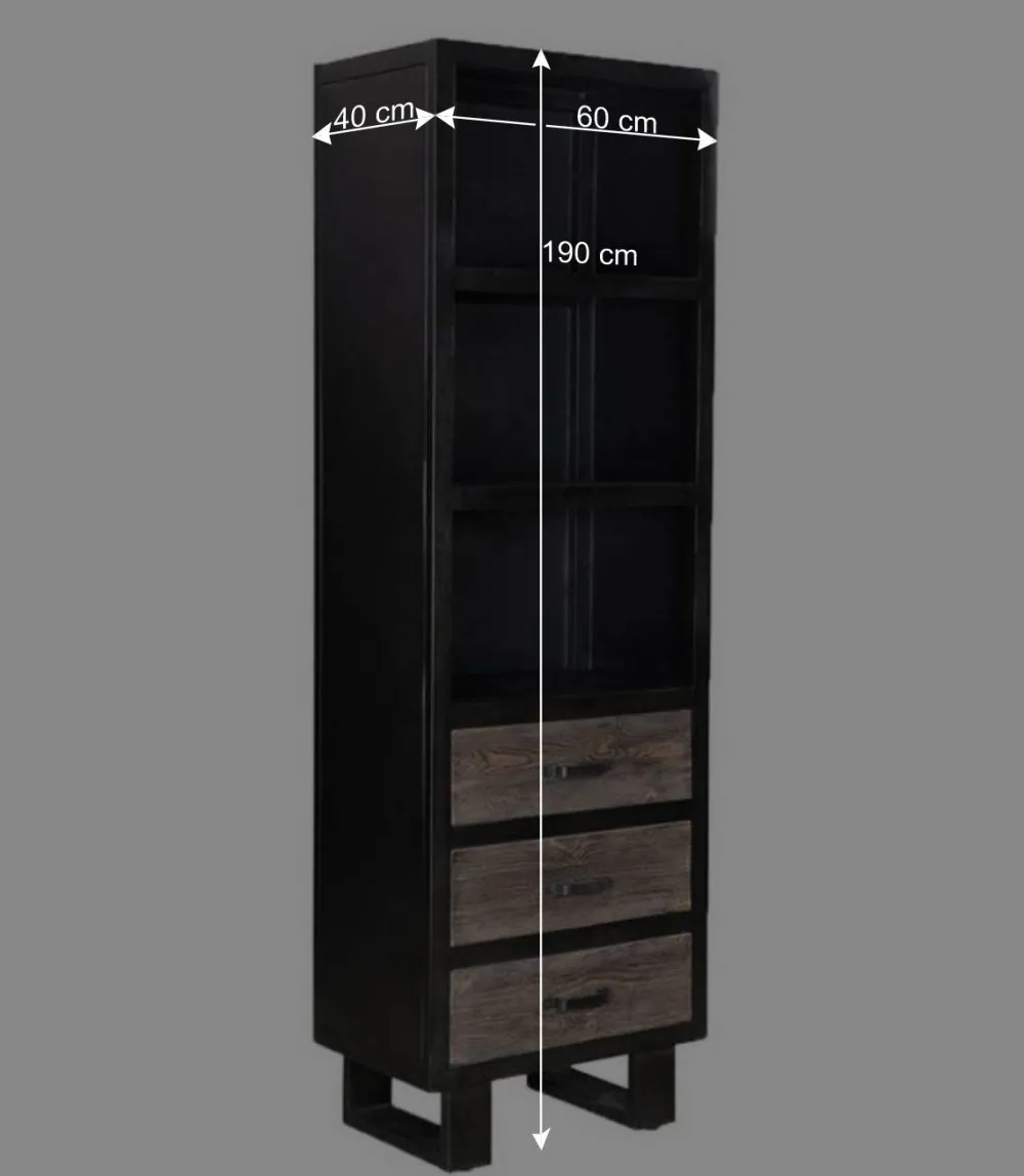 Wohnen Esszimmerregale|Regale*Schrank mit drei Schubladen & drei Fächern - Vebugran