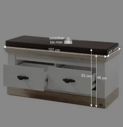 Wohnen Schrank mit Spiegeltür & Garderobe - Nedita (dreiteilig)