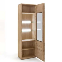 Wohnen Schrank Vitrine aus Eiche Massivholz - Destal