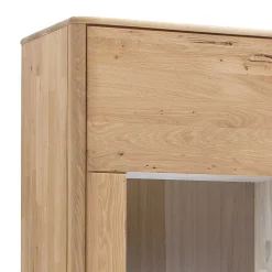 Wohnen Schrank Vitrine aus Eiche Massivholz - Destal
