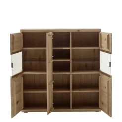 Wohnen Schrankvitrine aus hellem Asteiche Massivholz - Losiamos