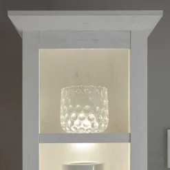 Wohnen Schrankwand Chelles im weißem Landhaus-Stil (vierteilig)