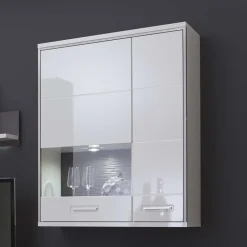 Wohnen Wohnwände|Wohnwand*Schrankwand Tacroma in Weiß Hochglanz (fünfteilig)