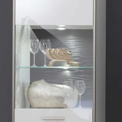 Wohnen Wohnwände|Wohnwand*Schrankwand Tacroma in Weiß Hochglanz (fünfteilig)