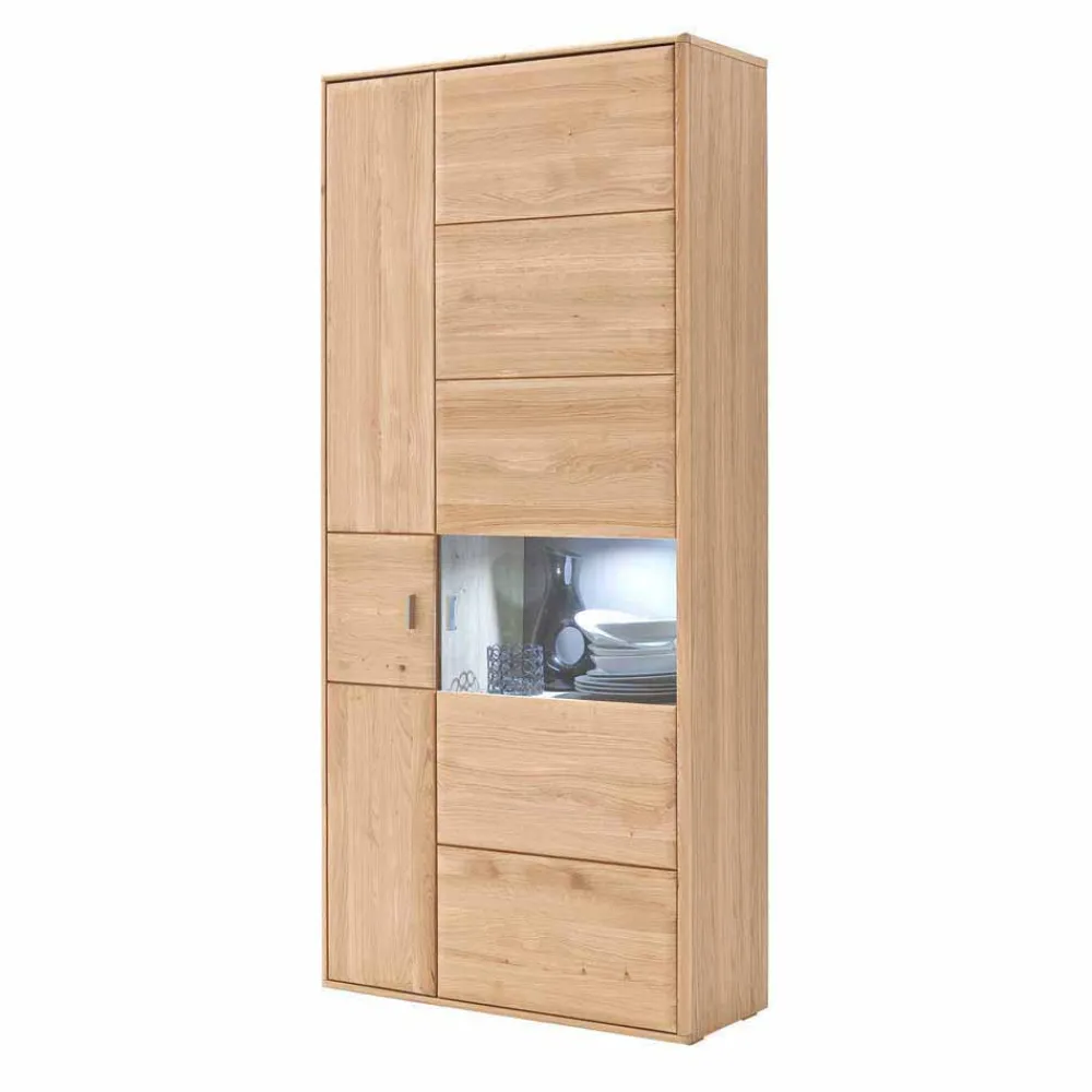 Wohnen Wohnwände|Wohnwand*Schrankwand Vernella in Eiche Bianco (vierteilig)