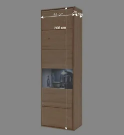 Wohnen Wohnwände|Wohnwand*Schrankwand Vernella in Eiche Bianco (vierteilig)