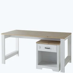 Wohnen Bürotische*Schreibtisch & Rollcontainer Kombi - Mehady (zweiteilig)