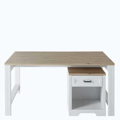 Wohnen Bürotische*Schreibtisch & Rollcontainer Kombi - Mehady (zweiteilig)