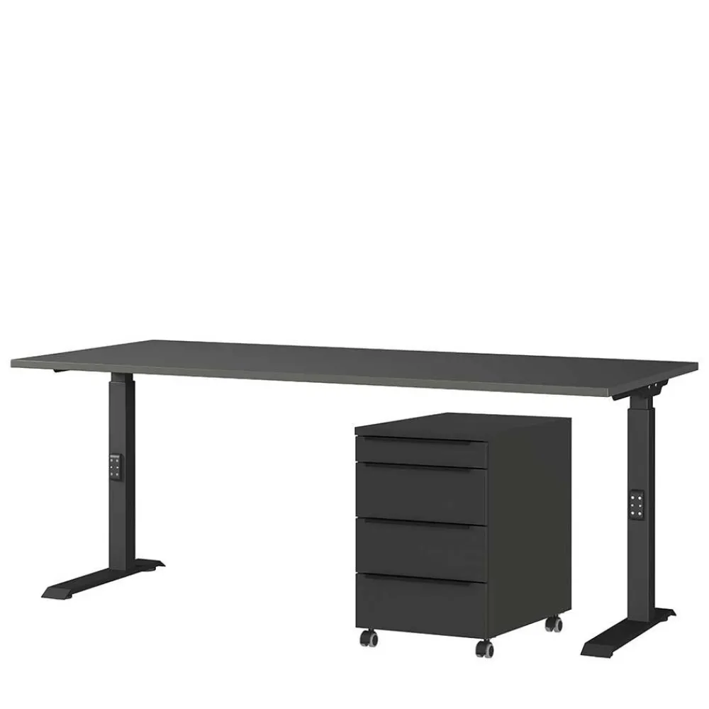 Wohnen Schreibtisch & Rollcontainer - 3 Größen - Tila (zweiteilig)