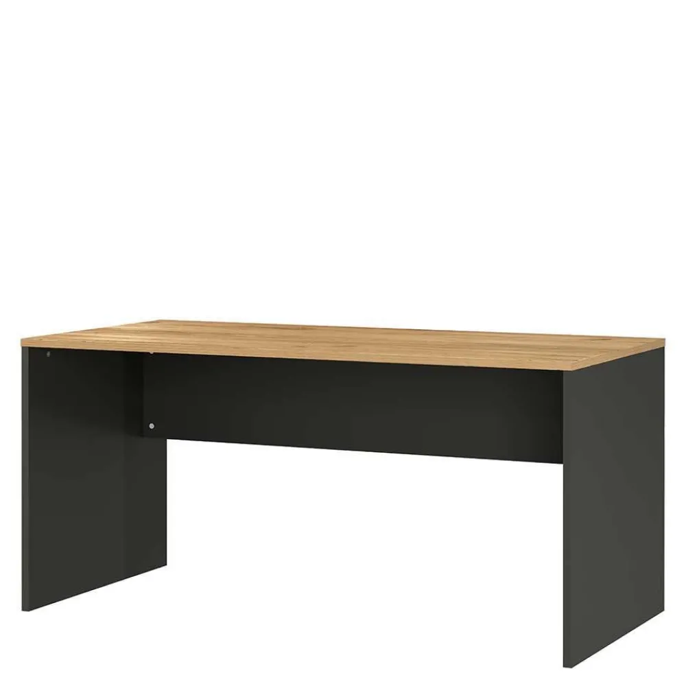 Wohnen Graue Möbel|Bürotische*Schreibtisch & Rollcontainer 158x79 cm - Contrage (zweiteilig)
