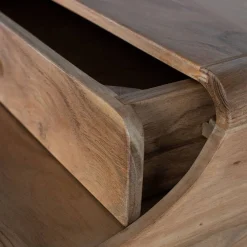 Wohnen Schwarze Möbel|Naturholzmöbel*Schreibtisch aus Akazie Massivholz - Sugora