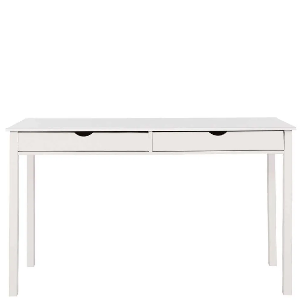 Wohnen Jugendzimmertische|Kinderschreibtische*Schreibtisch aus Holz in Weiß lackiert - Jaisa