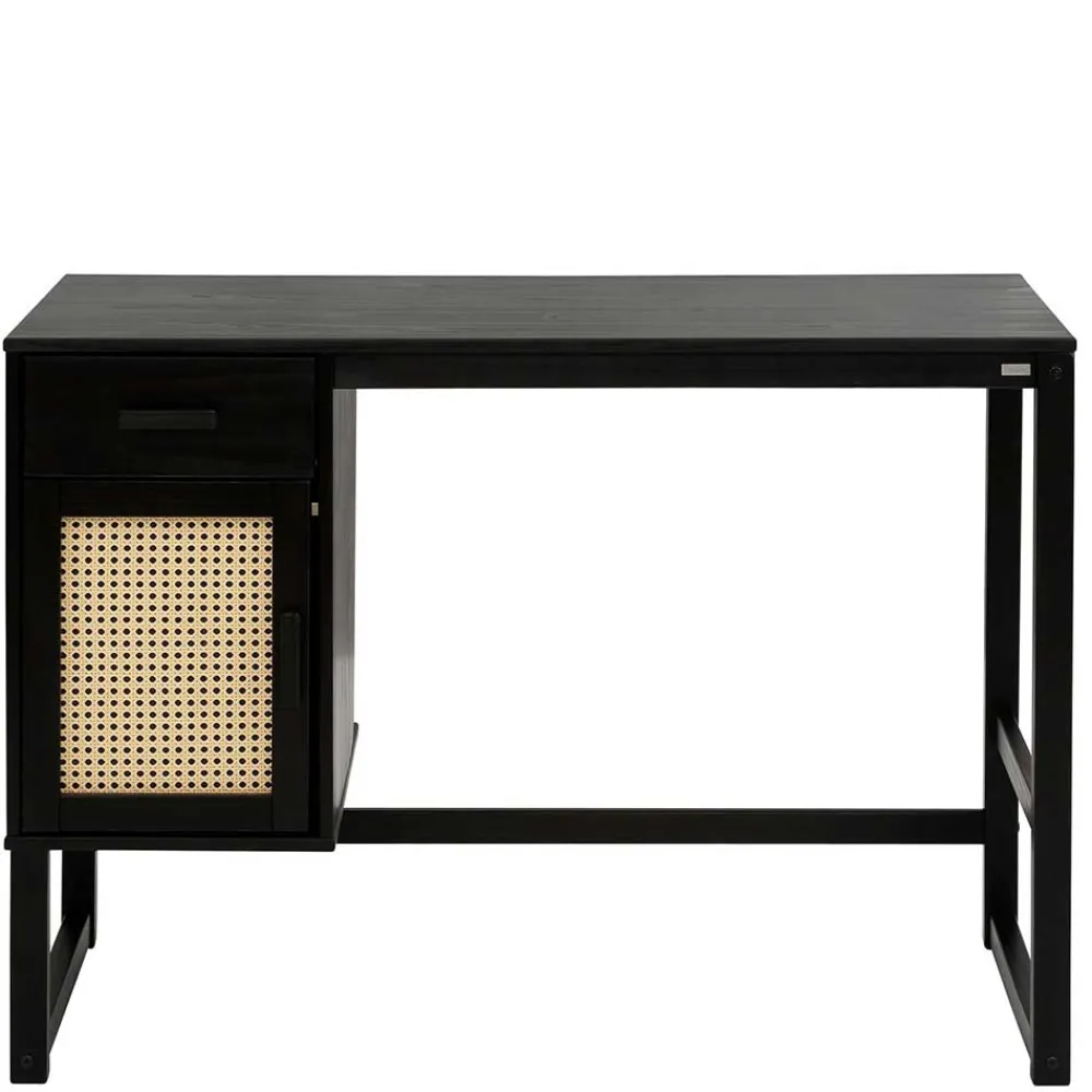 Kinder Wohnen Schreibtisch aus Kiefer Dunkelbraun - Idamoro