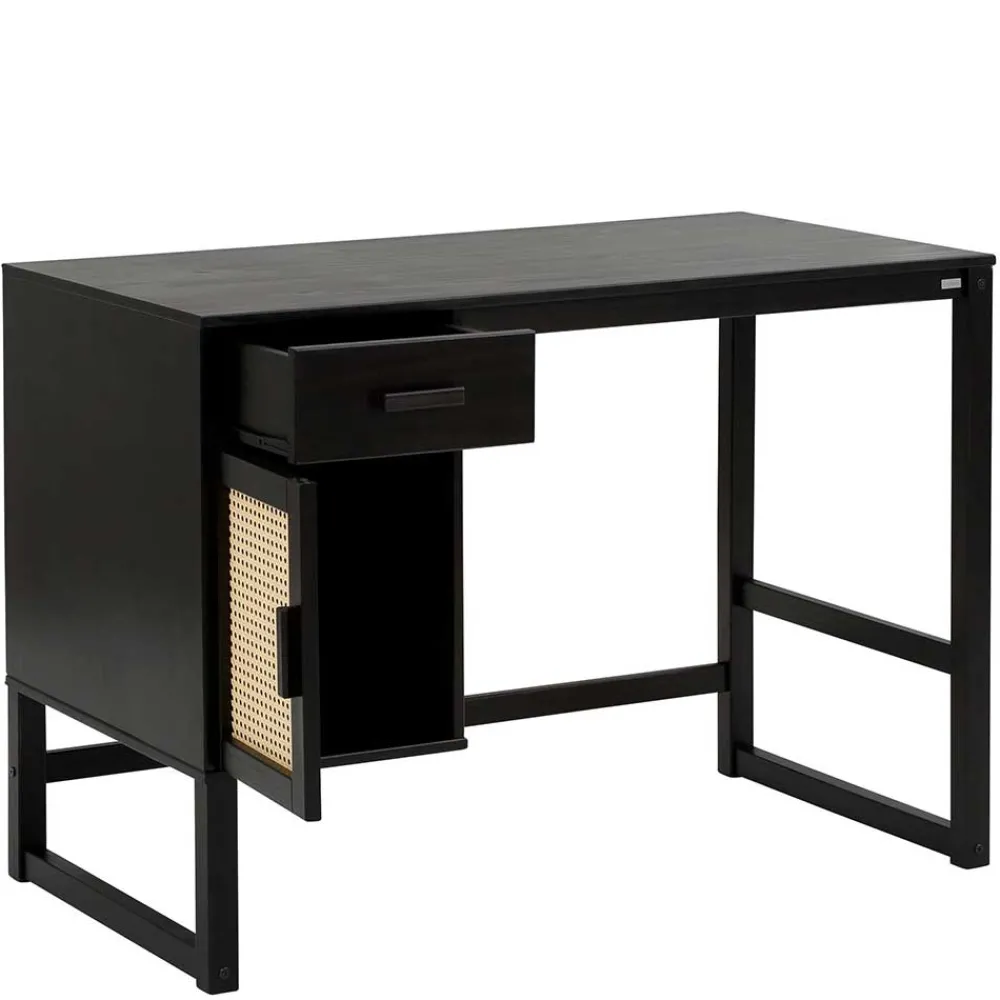 Kinder Wohnen Schreibtisch aus Kiefer Dunkelbraun - Idamoro