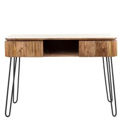 Wohnen Bürotische|Jugendzimmertische*Schreibtisch aus Mangoholz in Sandfarben - Ciabeta