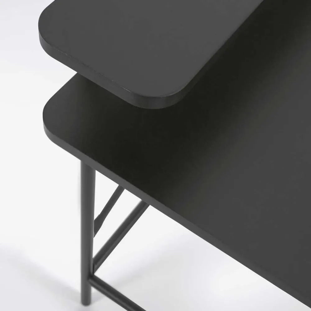 Wohnen Bürotische*Schreibtisch aus Metall in Schwarz - Andjes