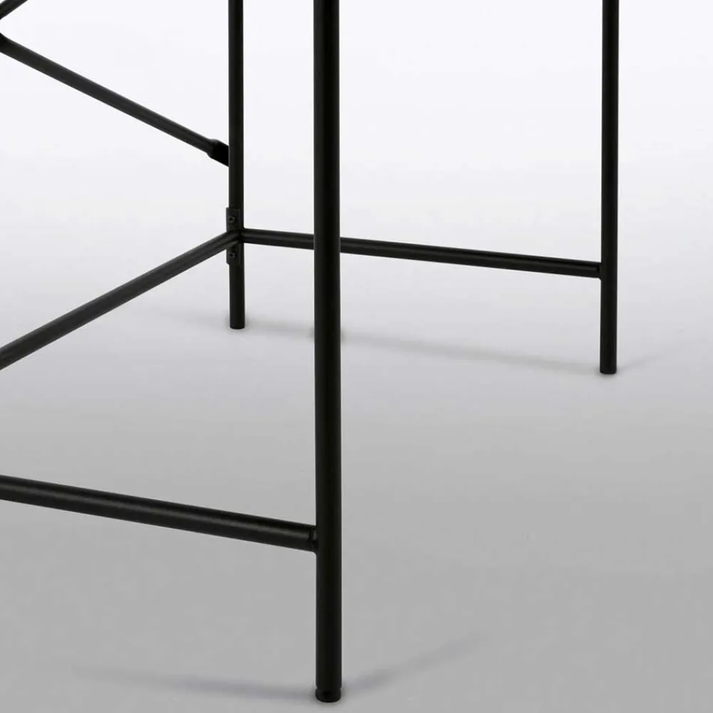 Wohnen Bürotische*Schreibtisch aus Metall in Schwarz - Andjes