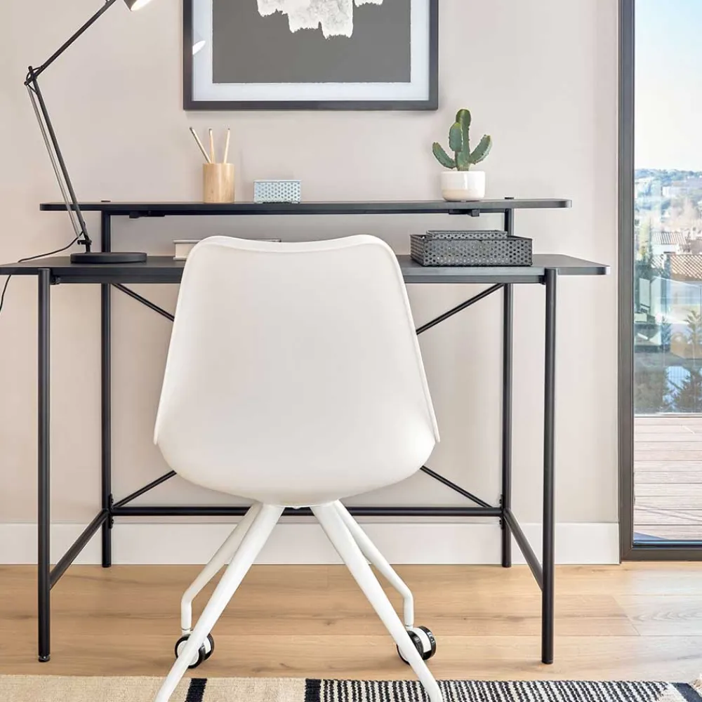 Wohnen Bürotische*Schreibtisch aus Metall in Schwarz - Andjes