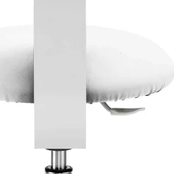 Wohnen Graue Möbel|Weiße Möbel*Schreibtisch Hocker mit Rückenlehne in Weiß - Tanta