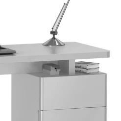 Kinder Wohnen Schreibtisch Huropa in Hochglanz Weiß