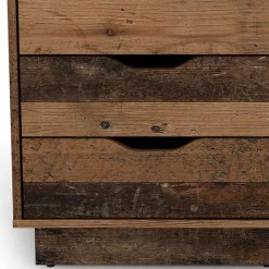 Kinder Wohnen Schreibtisch in Altholz Optik mit Anthrazit - Georgia