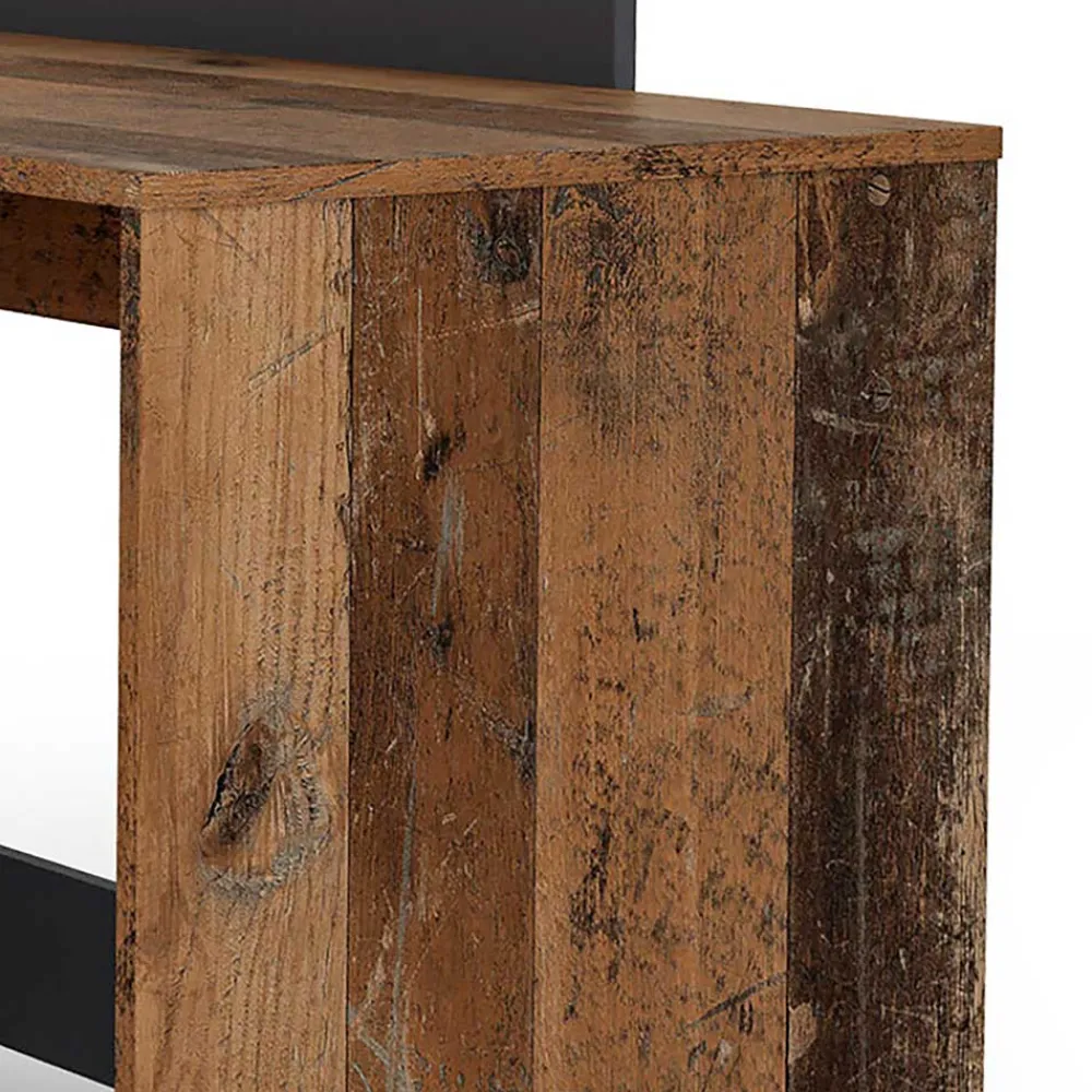 Wohnen Graue Möbel|Loft Möbel*Schreibtisch in Altholz Optik und Anthrazit - Egona