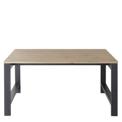 Wohnen Bürotische*Schreibtisch in Dunkelgrau & Eiche Optik - Joe