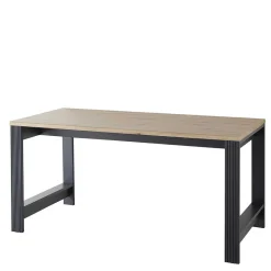 Wohnen Bürotische*Schreibtisch in Dunkelgrau & Eiche Optik - Joe