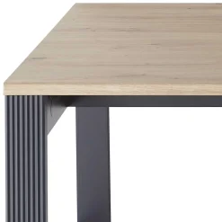 Wohnen Bürotische*Schreibtisch in Dunkelgrau & Eiche Optik - Joe