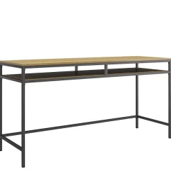 Wohnen Bürotische*Schreibtisch in Eiche Optik & Grau - Georgy