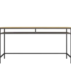 Wohnen Bürotische*Schreibtisch in Eiche Optik & Grau - Georgy