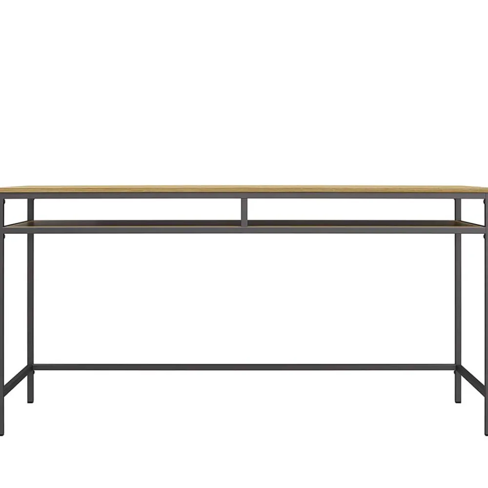 Wohnen Bürotische*Schreibtisch in Eiche Optik & Grau - Georgy