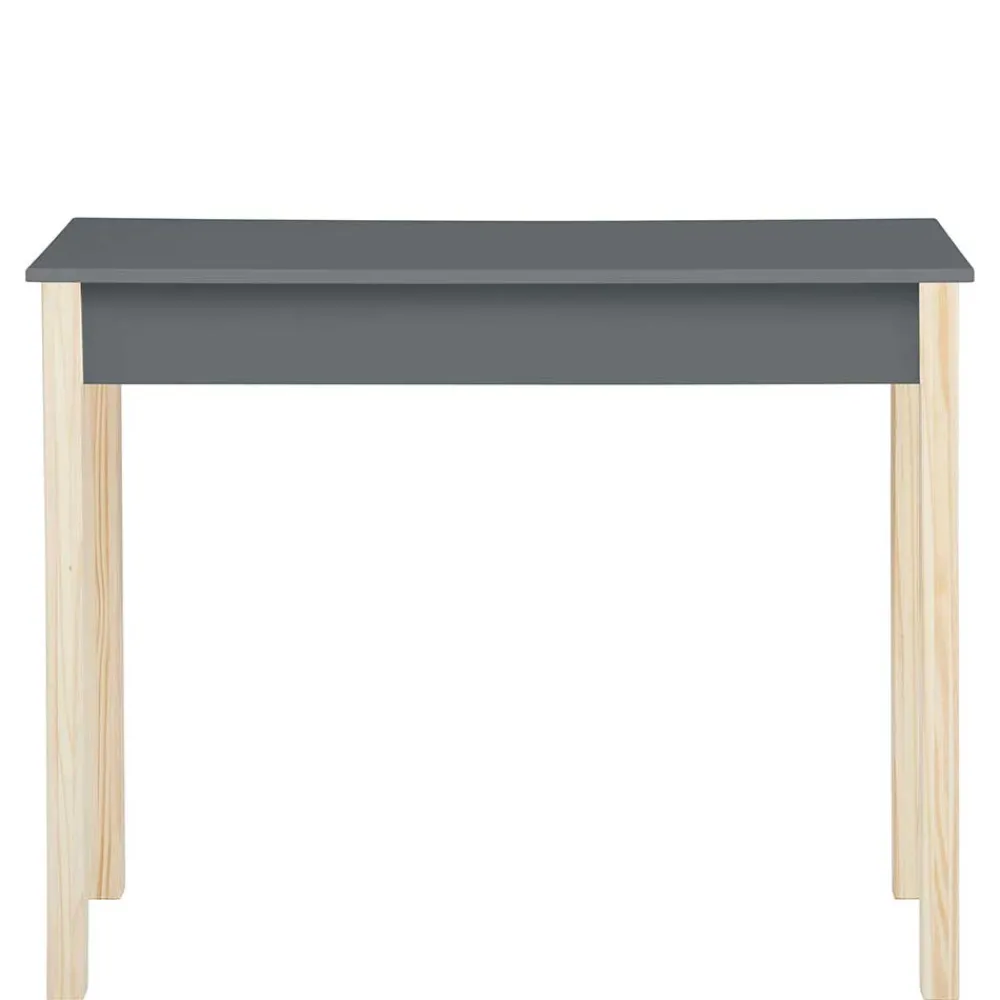 Kinder Wohnen Schreibtisch in Grau mit Kiefer - Bradley