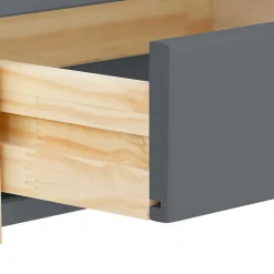 Kinder Wohnen Schreibtisch in Grau mit Kiefer - Bradley