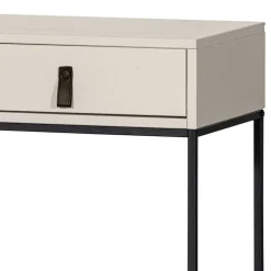 Kinder Wohnen Schreibtisch in Hellgrau mit Schwarz - Lergavano